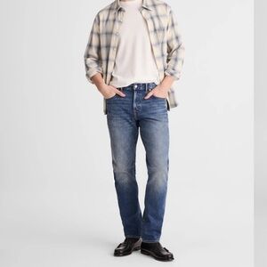 MADEWELL MENS SLIM STRAIGHT LEG JEANS Y2K JEANS COTTON SIZE 31” by 30” GREAT!